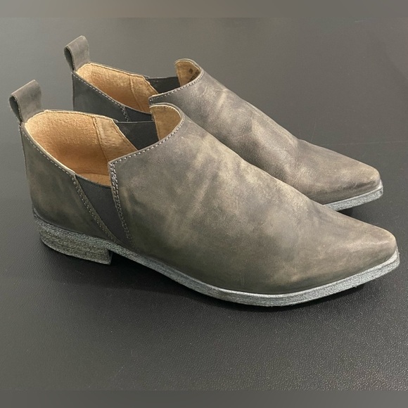 Free People Brixton Western Shoe Boots Ankle Boots Vintage Washed Black - Picture 14 of 16